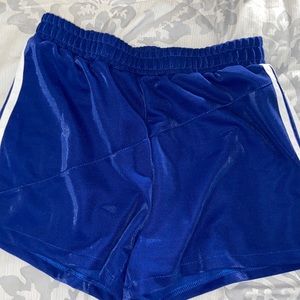 Blue soccer shorts